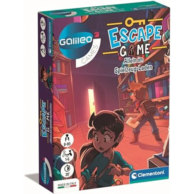 Clementoni Galileo Escape Game - Allein im Spielzeug-Laden - Escape Spiel für Kinder ab 8 Jahren - Gesellschaftsspiel & Familienspiel 59371 – Bild 1