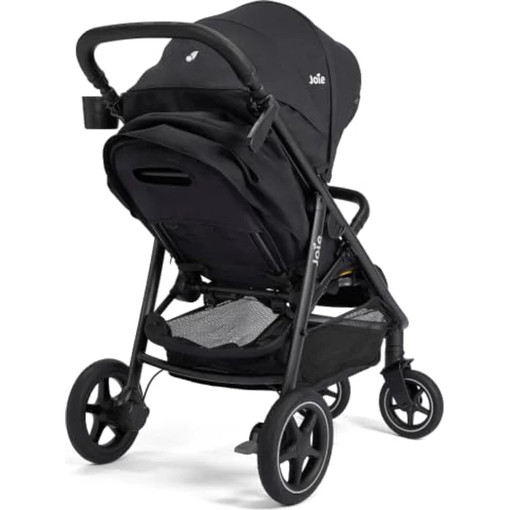 Joie Mytrax Pro Sport-Kinderwagen, bis 22 kg mit Liegefunktion, höhenverstellbarem Schieber und Regenschutz - Raven – Bild 4