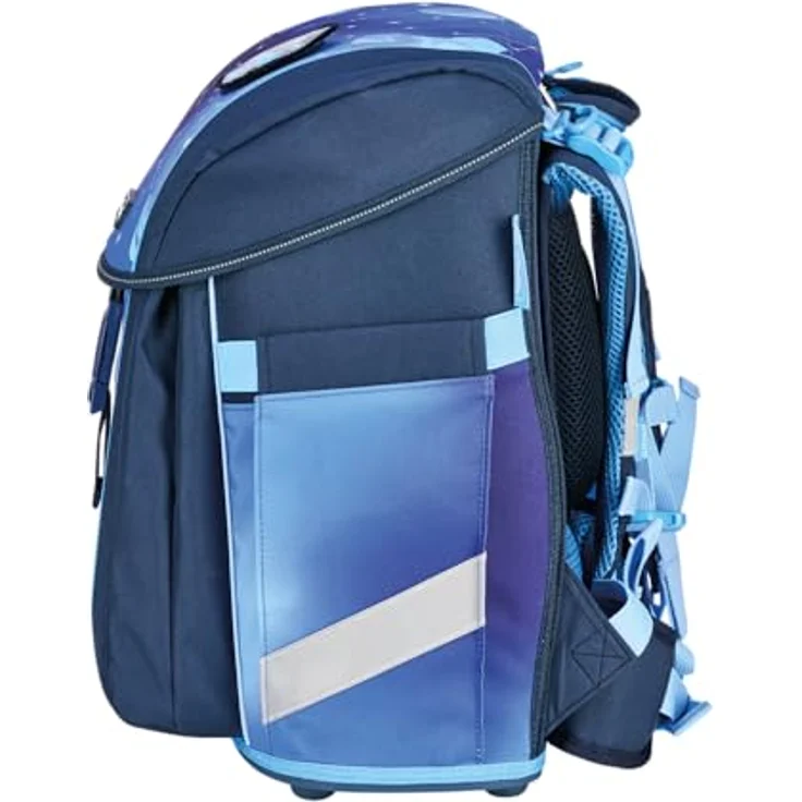 Herlitz FiloActive XL, mitwachsender Schulranzen in Cosmic Blau, ergonomisch, 21 L, inklusive Zubehörset für 1. Klasse – Bild 3