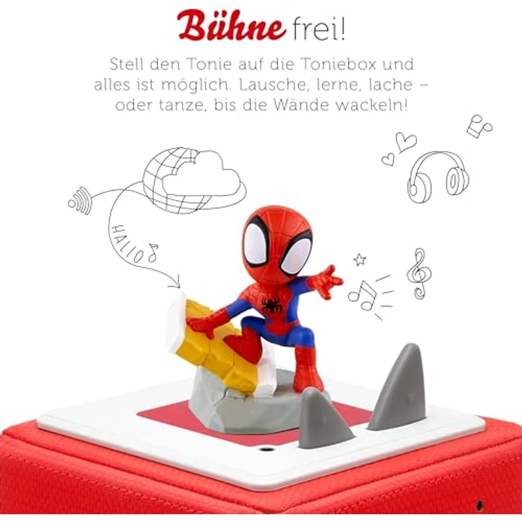 tonies Hörspielfigur Hörfigur Marvel Spidey, NFC-Chip, handbemalt, blau – Bild 3