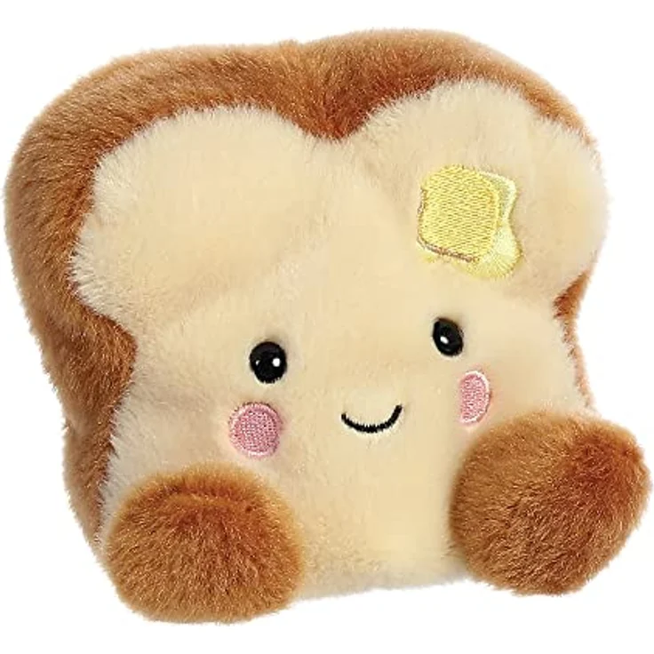 Aurora World Aurora, 33574, Palm Pals Buttery Toast, 13cm, Eco-Friendly Plüschtier, Braun – Bild 2