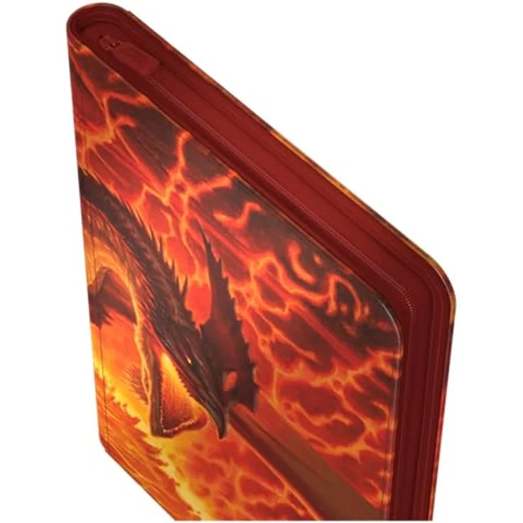 Ultimate Guard Zipfolio 360 Xenoskin, Sammelkartenmappe mit Reißverschluss für Magic: The Gathering - "Tarkir: Dragonstorm" - Magmatic Hellkite, säure- und PVC-frei, designed für Doppelhüllen – Bild 5