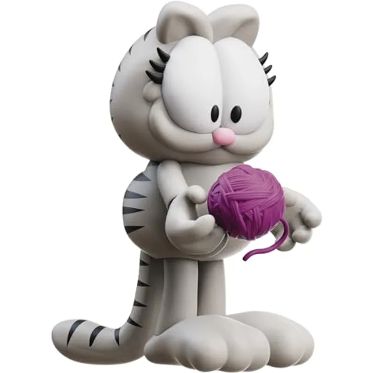 Boss Fight Studio Garfield Actionfigur Nermal, detailreiche Sammelfigur 10 cm mit Zubehör