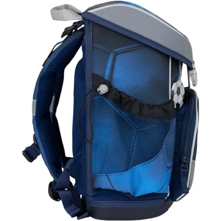 Belmil Mini-Fit Schulranzen Set 4-teilig, ergonomisch mit Brustgurt, Football-Motiv, wasserdicht, 17 L Volumen – Bild 4