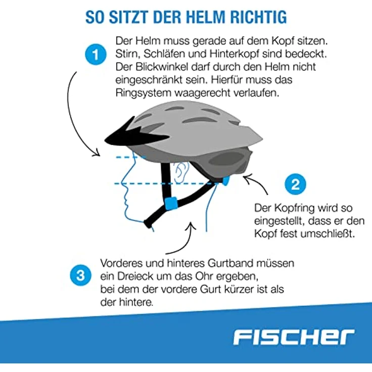 Fischer Fahrradhelm Urban Levin L/XL grau – Bild 4