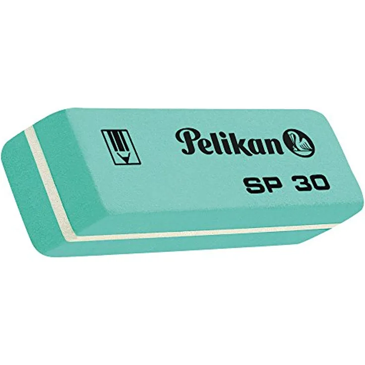 Pelikan SP 30 – Radiergummi, 1 Stuck, Grünblau/Weiß
