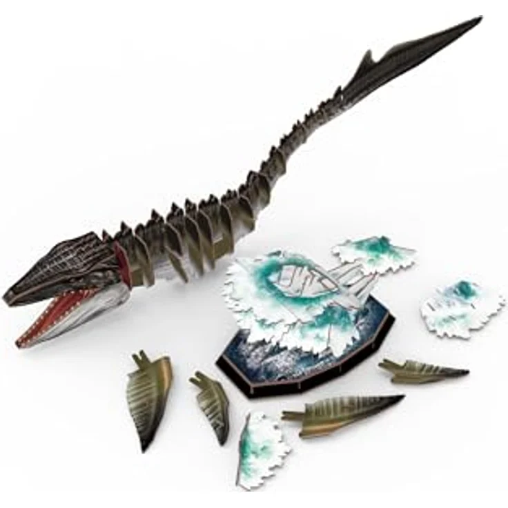 Revell® 3D-Puzzle Jurassic World Rebirth Mosasaurus, 83 Puzzleteile mit Dioramaplatte – Bild 4
