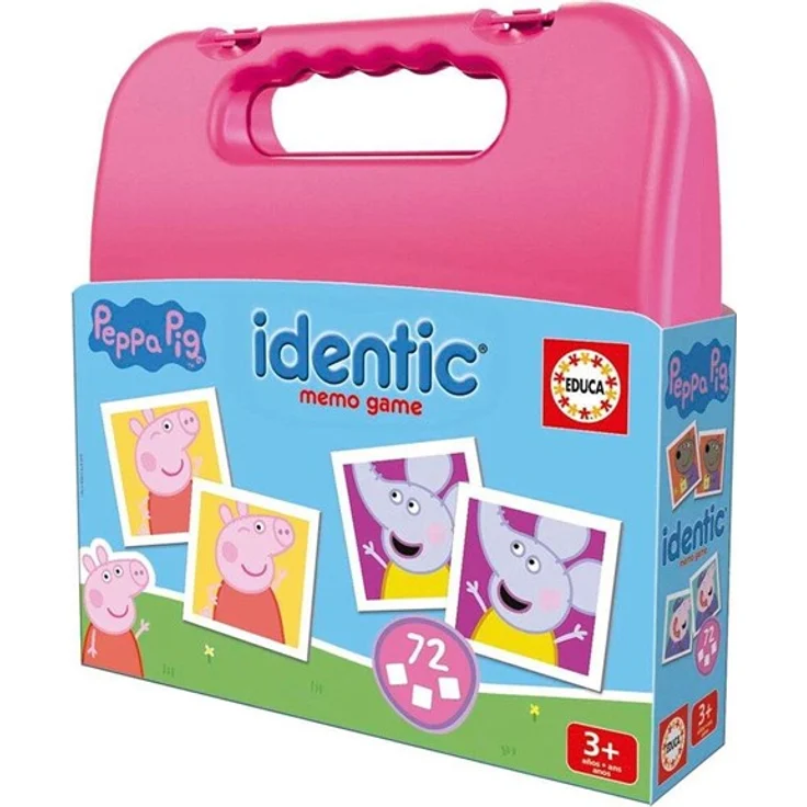 Educa Memory Peppa Wutz Koffer, Gedächtnisspiel mit 72 Karten für Kinder ab 3 Jahren – Bild 6