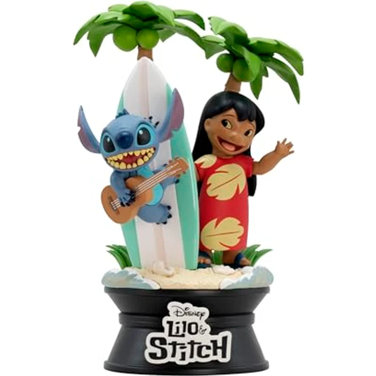 ABYstyle ABYFIG062 Action- & Sammelfigur, offiziell lizenzierte Lilo & Stitch Figur mit Surfbrett und Ukulele, bunt – Bild 1
