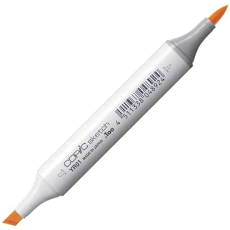 Copic Sketch Marker Typ YR - 01, Peach Puff, professioneller Pinselmarker mit Super-Brush-Spitze und Medium-Broad-Spitze, schnelltrocknend – Bild 4
