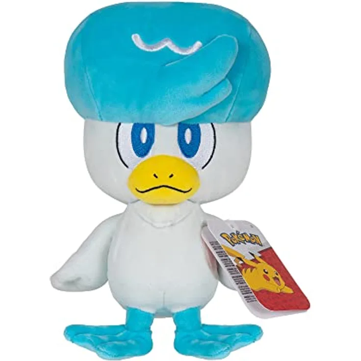 Pokémon PKW3352 - 20cm Plüsch - Kwaks, offizielles Plüsch