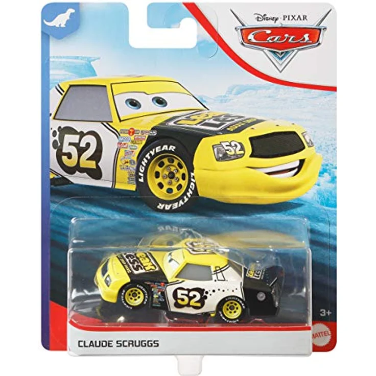 Disney Cars Claude Scruggs GKB20, Die-Cast Spielzeug-Rennwagen im Maßstab 1:55 aus Druckguss, geeignet ab 3 Jahren – Bild 4