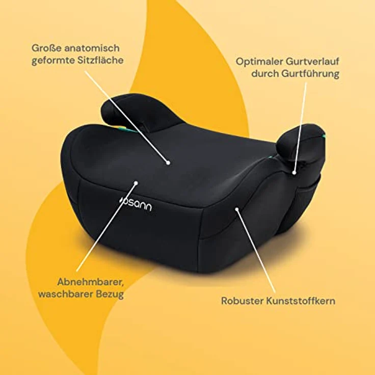 Osann Kindersitzerhöhung Up i-Size, Sitzerhöhung Auto Kinder ab 125 cm, ergonomische Sitzschale, Booster in verschiedenen Farben - Preisvergleich – Bild 2