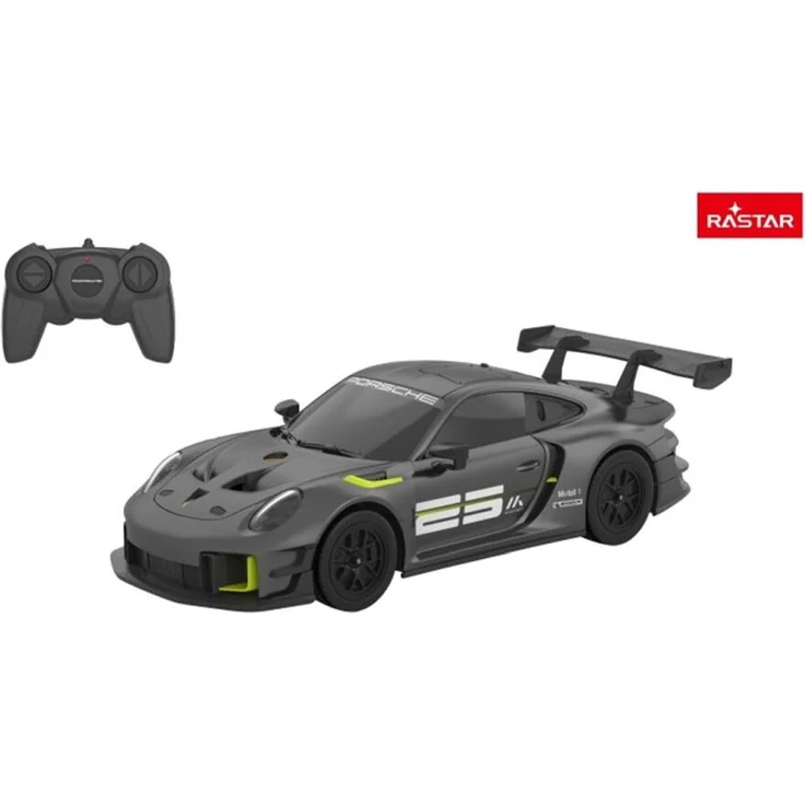 RASTAR R/C 1:24 Porsche 911 GT2 RS Clubsport 25, detailgetreues ferngesteuertes RC-Auto, grau