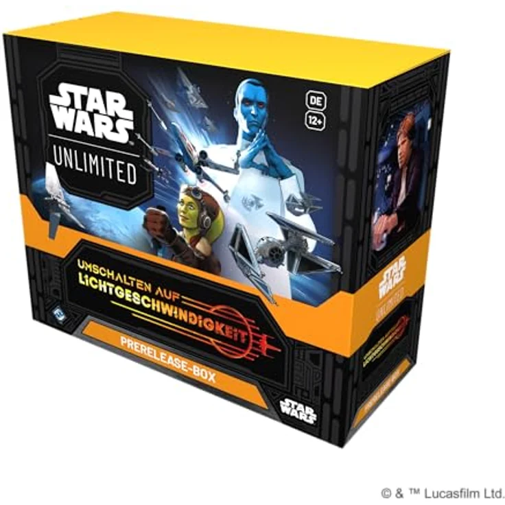 Fantasy Flight Games Star Wars: Unlimited TCG Prerelease-Box "Umschalten auf Lichtgeschwindigkeit", 6 Booster-Packs, exklusive Hyperspace-Karten, ideal für 2+ Spieler, Deutsch – Bild 3