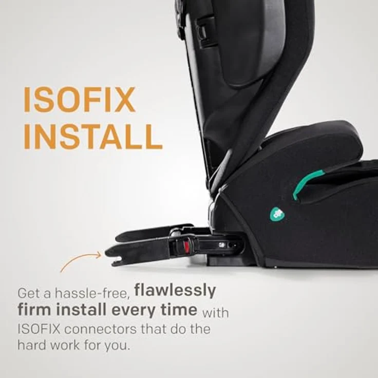 Joie Signature i-Traver i-Size Kindersitz, 3,5 bis 12 Jahre (100-150 cm), mit ISOFIX und TriProtect Kopfstütze, Eclipse – Bild 6
