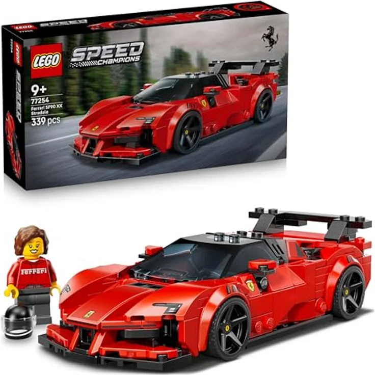 LEGO Speed Champions Ferrari SF90 XX Stradale, Modellbau mit 1 sammelbarer Fahrer Minifigur, Geburtstag Geschenkidee für Jungen ab 9 Jahren - 77254 – Bild 1