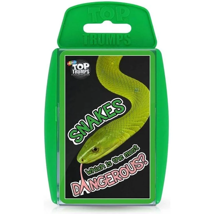 Winning Moves Snakes Top Trumps Card Game, 30 Karten mit Fakten über eindrucksvolle Schlangen – Bild 6