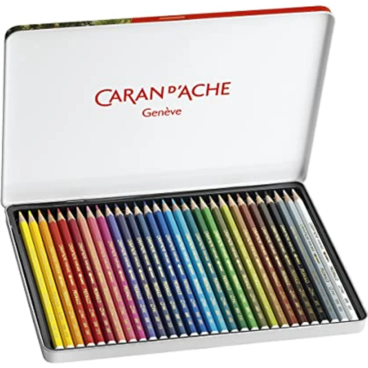Caran d'ACHE - PRISMALO Aquarelle Buntstifte in Metallbox - 30 Stück – Bild 2