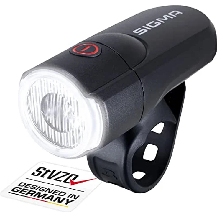 Sigma Batterie-Scheinwerfer Aura 30 K~ Sigma LED schwarz 30 Lux Licht StVZO – Bild 2