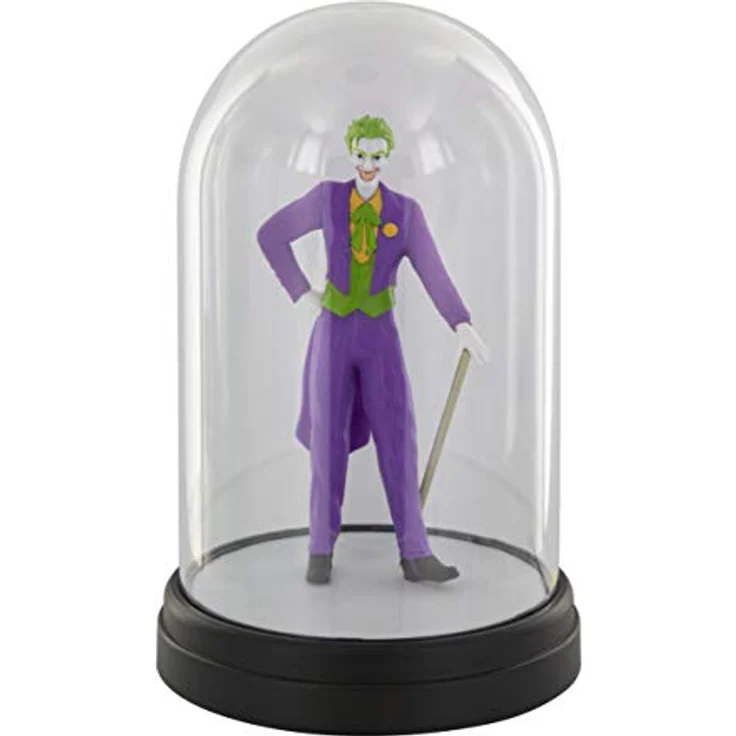 EPEE Merch - DC Comics Joker LED Glaskuppel-Leuchte mit Berührungsschalter, ca. 20 cm hoch, USB-Anschluss – Bild 2