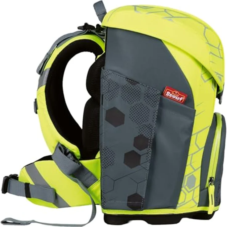 Scout Micro Schulranzen-Set 4 Superflash Extreme Soccer Star, 4-teilig mit ergonomischem Tragesystem und fluoreszierenden Sicherheitsflächen – Bild 3