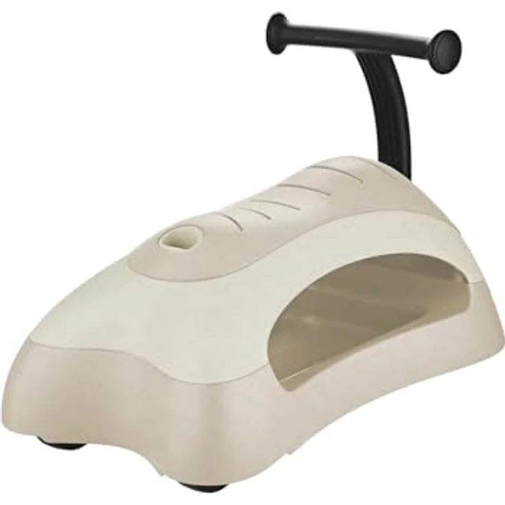 Globber WALK N' ROLL 2in1 ECO, Lauflernwagen & Rutschauto aus nachhaltigem Kunststoff mit Strohfasern, umbaubar, kokos weiß – Bild 3