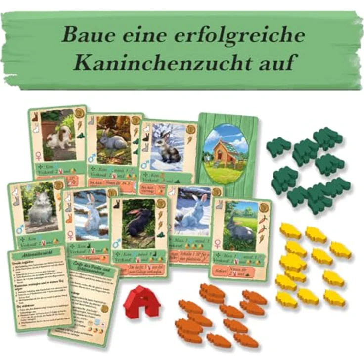 Kobold Spieleverlag Kaninchen, smartes Legespiel für 2-4 Spieler, kompakte Reisegröße, auf Deutsch – Bild 4