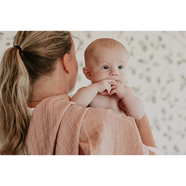 Bibs Muslin Cloth Mulltücher 2-Pack, 100% Bio-Baumwolle, 70x70 cm, Ivory – Bild 5