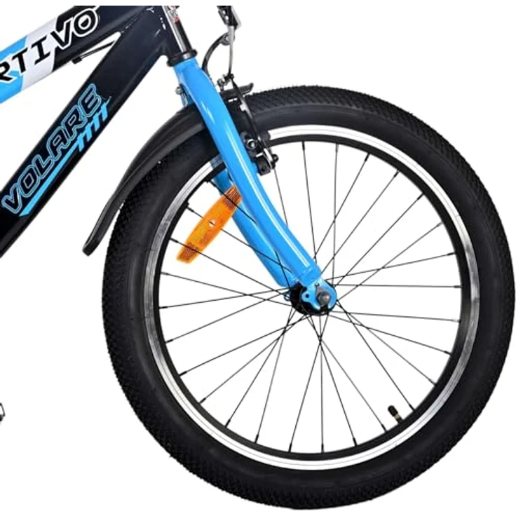 Volare Kinderfahrrad 20 Zoll Kinder Jungen Fahrrad Sportivo Blau 22111, 1 Gang, Seitenständer, Schutzbleche, Trinkflasche, Klingel – Bild 4