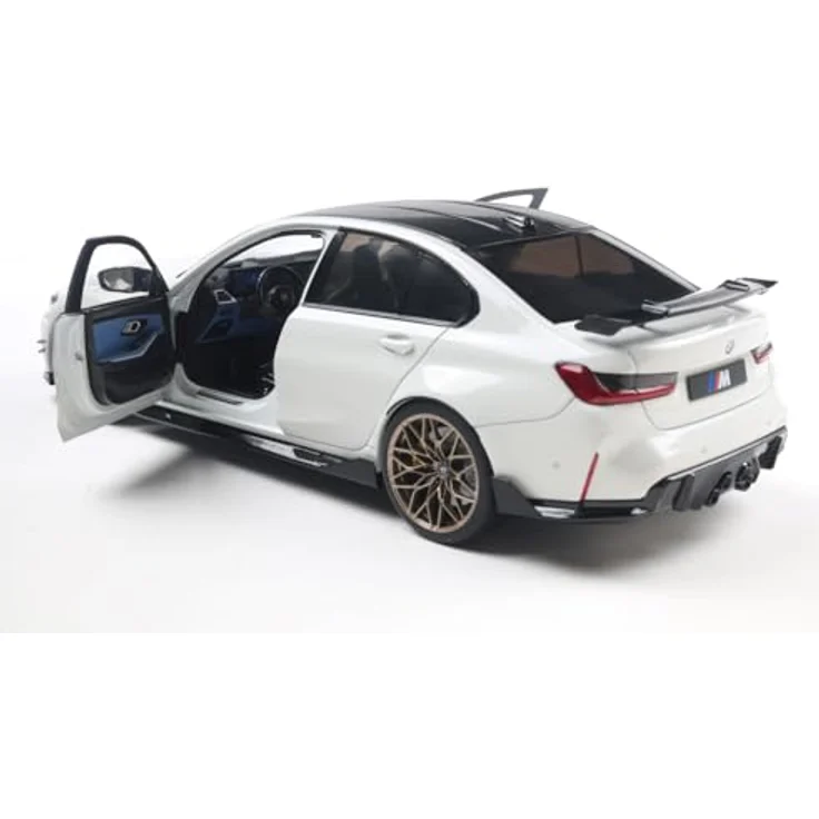 Solido 1:18 BMW M3 (G80), detailgetreues Modellfahrzeug in alpineweiss uni, 47,3 cm lang – Bild 3