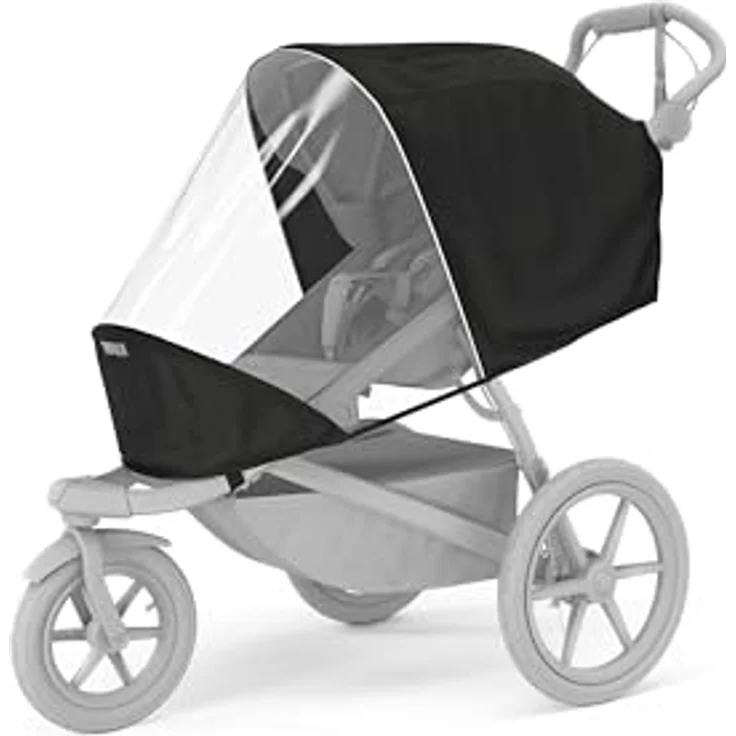 Thule Urban Glide 3 Rain Cover, passgenaues Regenverdeck für Kinderwagen, Schwarz, One-Size – Bild 2