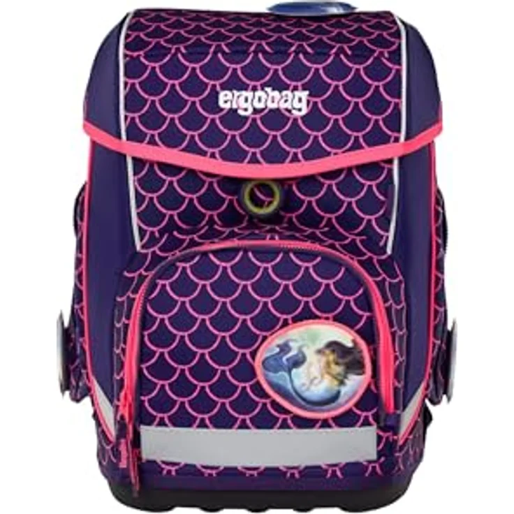 ergobag cubo Set, ergonomischer Schulrucksack 5-teilig mit individuellem Design, für 1. Klasse Grundschule, Jungen und Mädchen, 28 x 40 x 25 cm, wasserabweisend und reflektierend – Bild 2