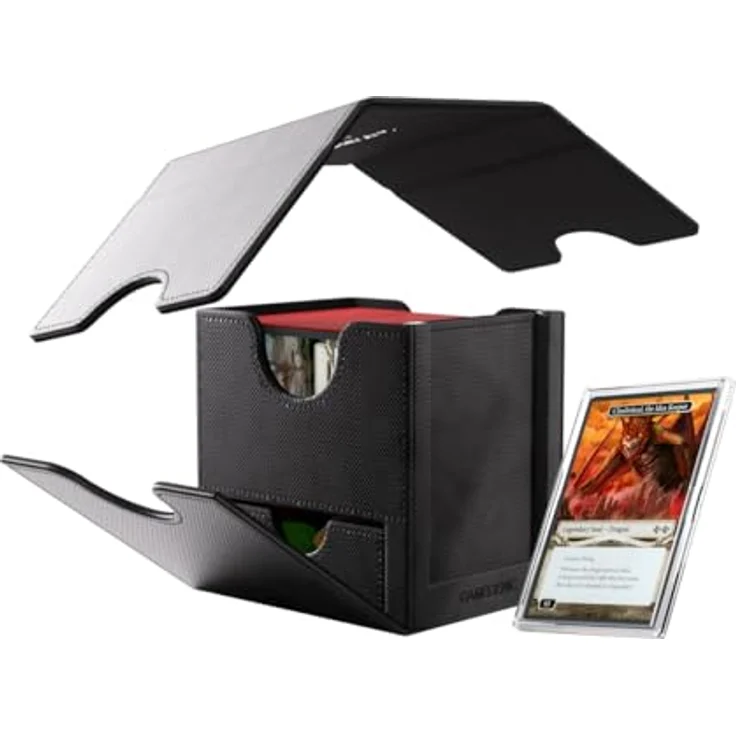 Gamegenic Sidekick PRO 100+ XL, Kartenaufbewahrung für TCGs, schwarz, mit extra Schublade und UV-Schutz – Bild 4