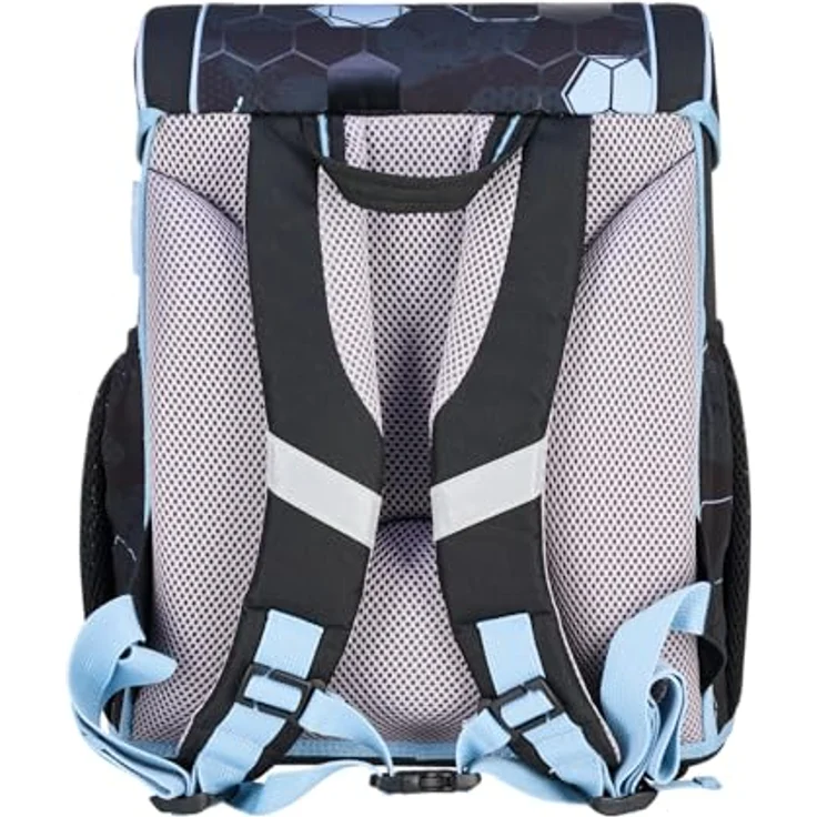 Herlitz Schulranzen Loop Plus, ergonomischer Schulranzen aus Polyester mit reflektierenden Materialien, 310x390x220mm, Cyber Soccer – Bild 2