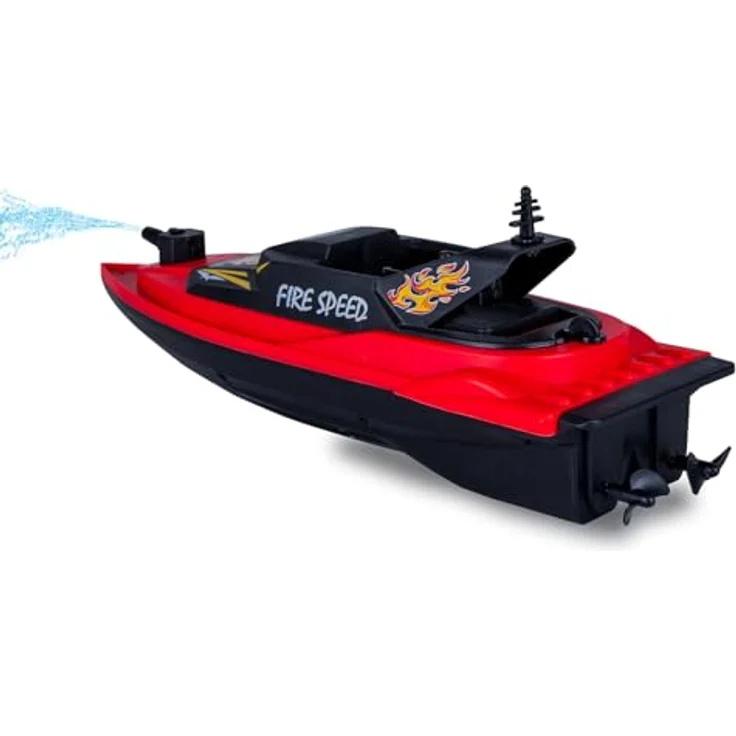 JAMARA Feuerlöschboot Fire Speed 466600, ferngesteuertes RC Modellboot mit Spritzfunktion, 2,4GHz Fernsteuerung, rot – Bild 5