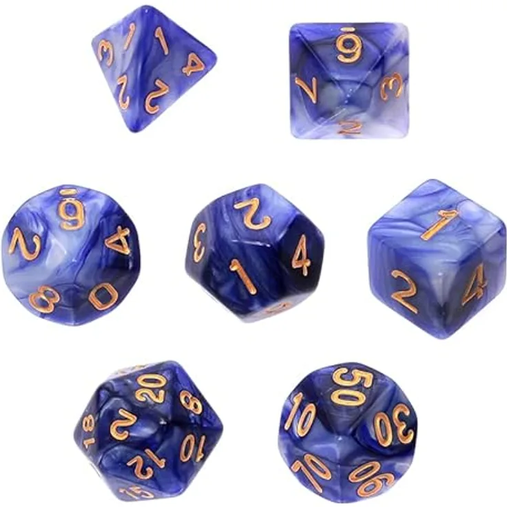Knochen-Set REBEL RPG - Bicolor - Lila/Silber