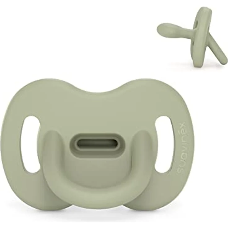 Suavinex, Schnuller aus Silikon, für Babys 6-18 Monate, Schnuller mit physiologischem Sauger Sx Pro, Symmetrisch, Superweich und Flexibel, Einschlafschnuller, Colour Essence, Grün – Bild 1
