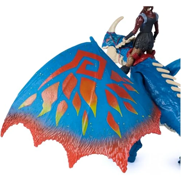 DreamWorks Dragons Drachenzähmen leicht gemacht Actionfiguren-Set, Sturmpfeil & Astrid, bewegliche Figuren im Feuer-Design, für Kinder ab 4 Jahren – Bild 3