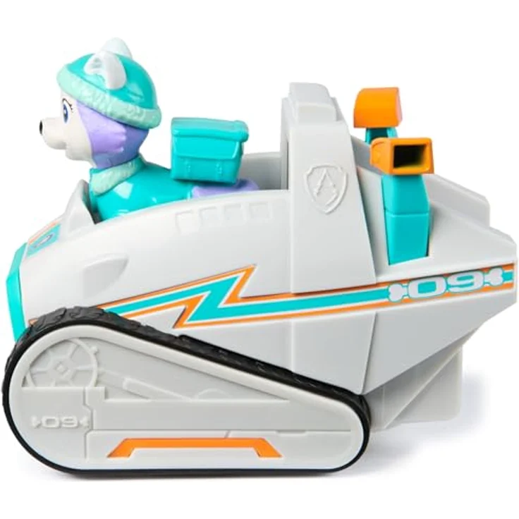 Spin Master PAW Patrol Spielzeug-Auto Everest, Schneemobil mit beweglichem Greifarm, aus recyceltem Material – Bild 5