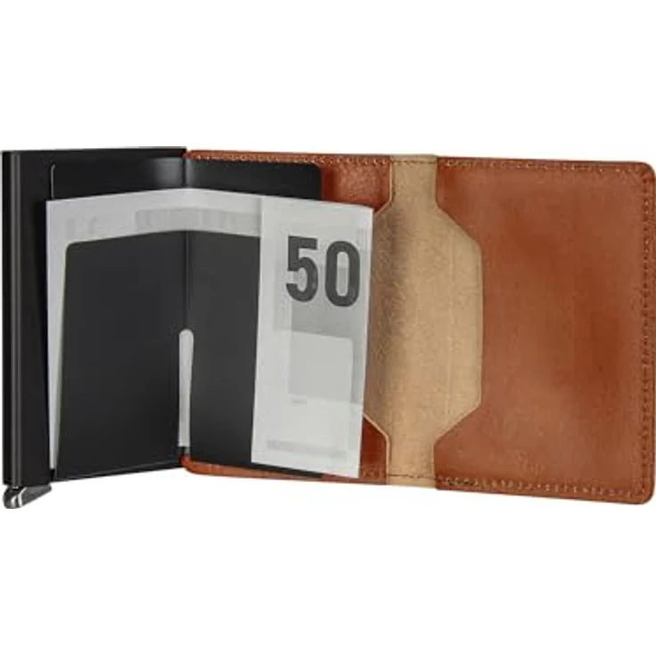 Secrid Geldbörse Premium Slimwallet Basco Cognac One Size – Bild 4