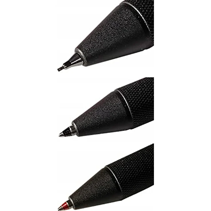 Rotring Feinminenstift, vollmetallischer Körper mit sechseckigem Schaft, Silber und Rot – Bild 6