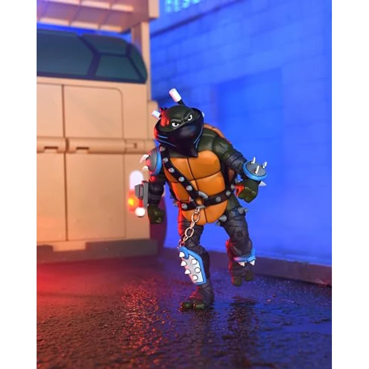Neca Teenage Mutant Ninja Turtles Ultimate Dark Leo, 18 cm Actionfigur mit Zubehör in Fensterbox – Bild 7