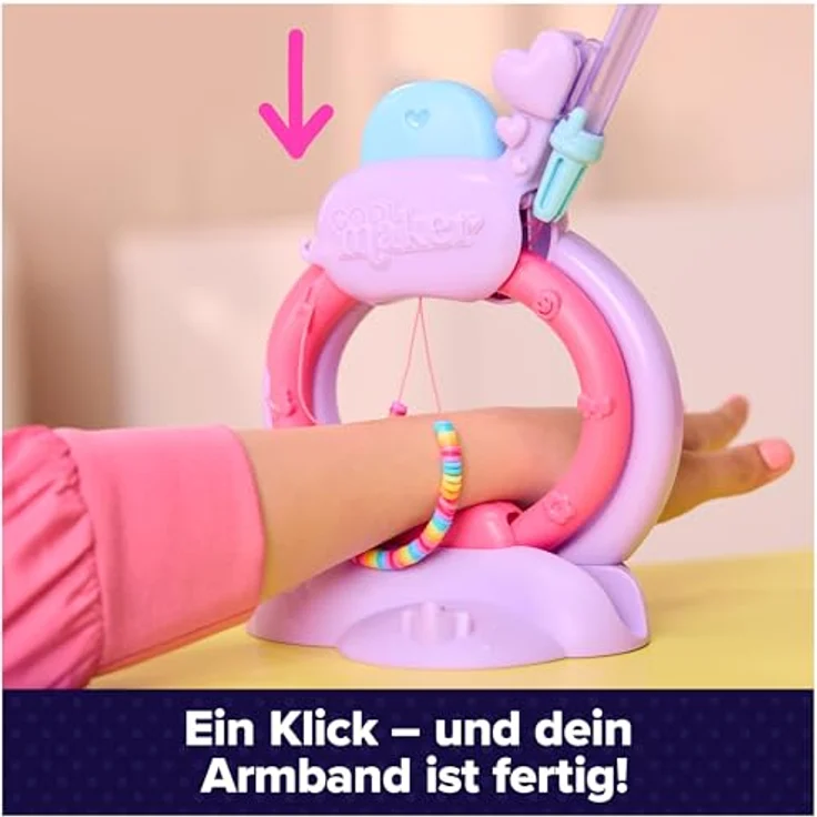 Spin Master Cool Maker Stack'd Heishi Armband Studio, Kreativset zur Herstellung von individuellen Perlenarmbändern mit Perlenstift und automatischem Auffädeln – Bild 6