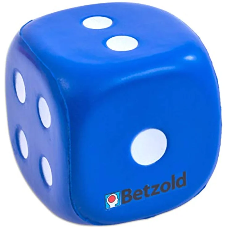 Betzold 35453 - Schaumstoff-Würfel 3 Augenwürfel rot blau gelb - Kinder Soft-Würfel – Bild 7