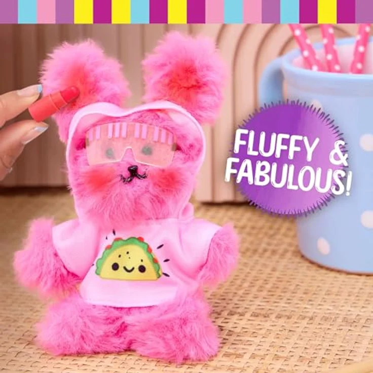 Just Play Knotz Tier-Serie 1, 10 cm Plüschtier mit Zubehör und Überraschungskapsel, 12 Figuren zum Sammeln, kreatives Kinderspielzeug ab 8 Jahren – Bild 3