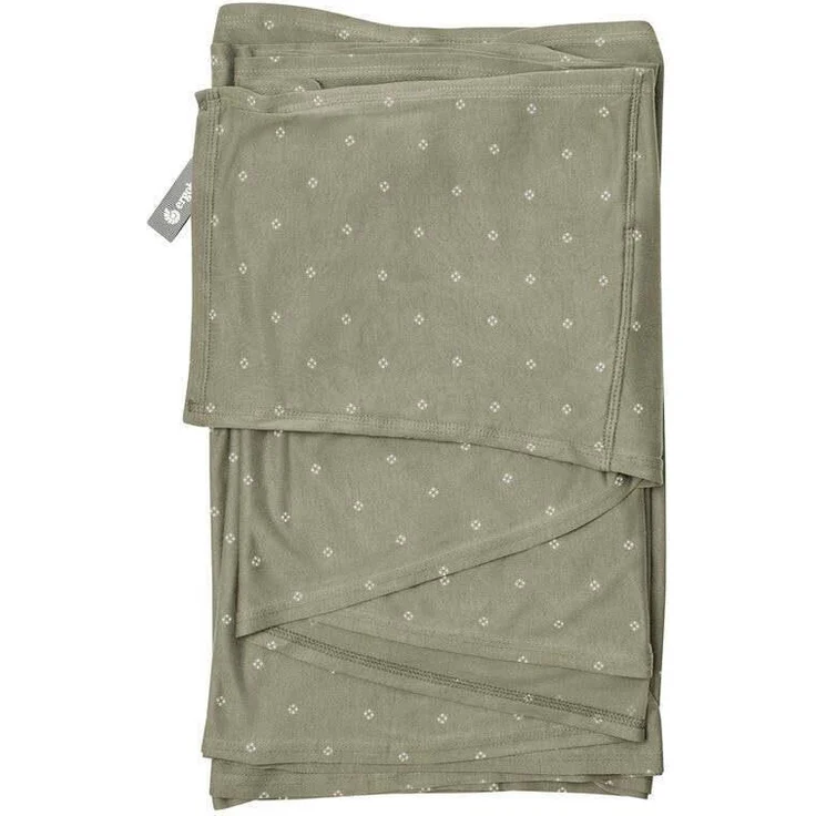 Ergobaby Aura Tragetuch Knit, ergonomisches Tragetuch (4,90 m) aus 100% Viskose, atmungsaktiv und pflegeleicht, blau