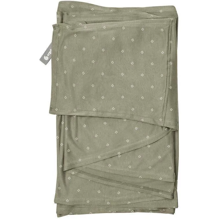 Ergobaby Aura Tragetuch Knit, ergonomisches Tragetuch (4,90 m) aus 100% Viskose, atmungsaktiv und pflegeleicht, blau