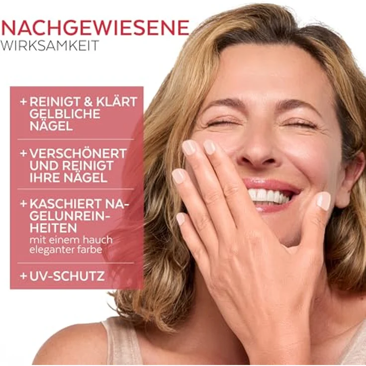 Poderm Vernis Color Care 903 Rose Poudrée, 8 ml Nagellack mit Teebaumöl zur Nagelpflege und Korrektur von Gelb- und Beschädigungen – Bild 2