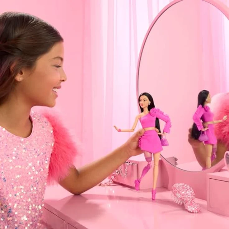 Barbie Anziehpuppe Barbie Deluxe Style - Rose, Glamouröse Kollektion mit hochwertigen Accessoires und auffälligen Stoffen – Bild 2